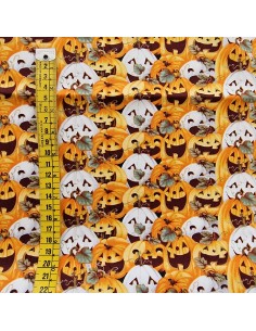 Tela calabazas halloween....
